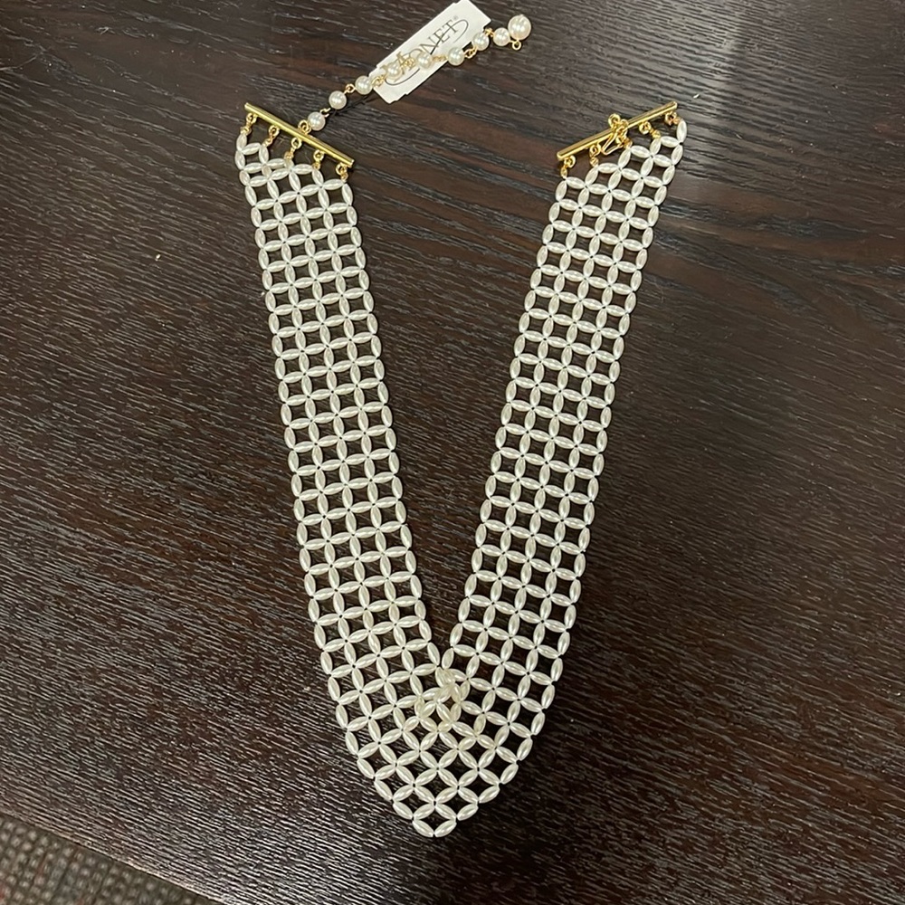 NWT Vintage Monet faux pearl necklace